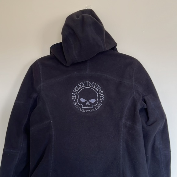 Harley-Davidson Women's Biker Jacket w/ Hood - Picture 2 of 6